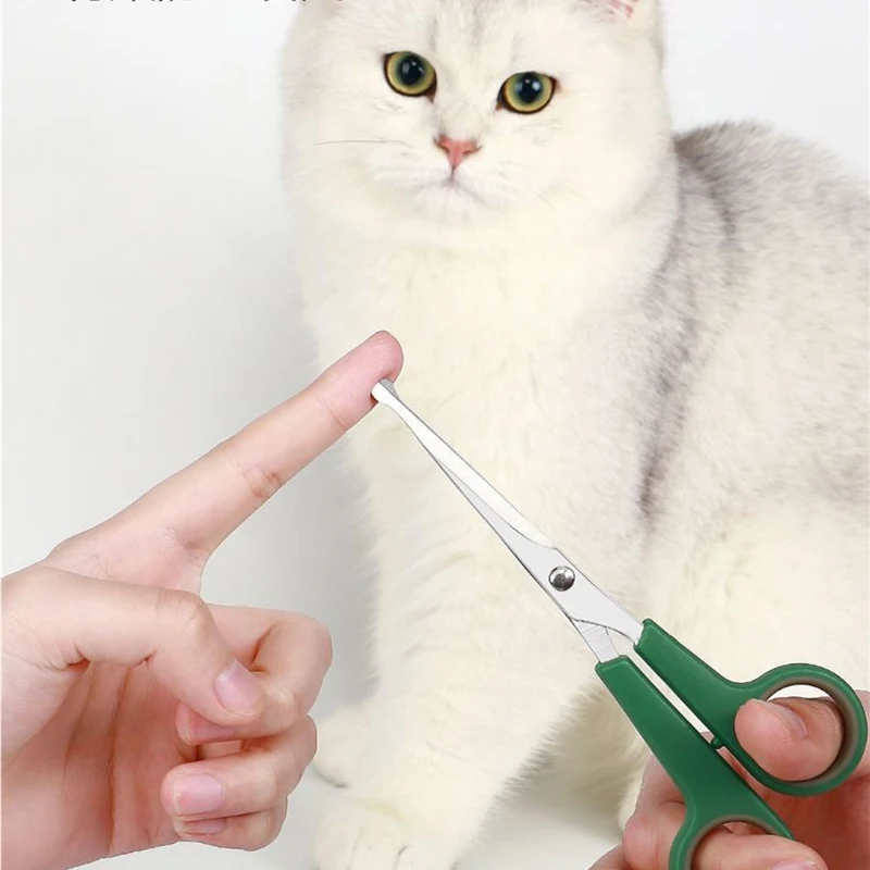 Dog grooming scissors,hair trimmer scissors,hairdressing scissors Portable Professional Round Tip Durable Plastic Pets Cat Dog Hair Grooming Accessories