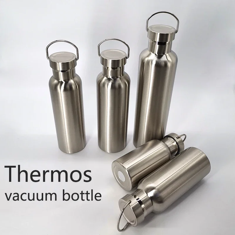 Double Wall Stainles Steel Water Bottle Thermos Bottle Keep Hot and Cold Insulated Vacuum Flask for Sport 1