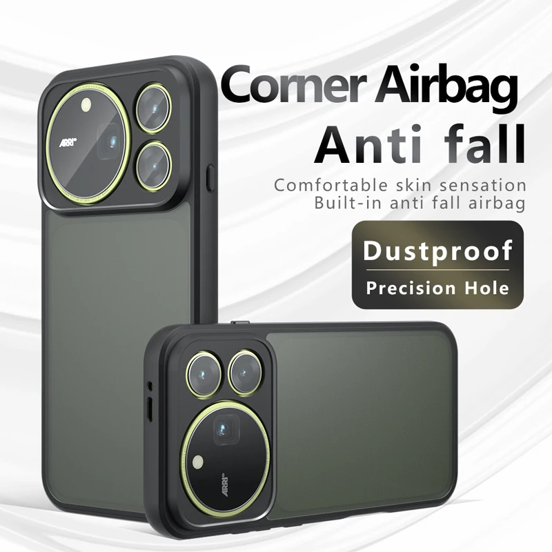 Matte Shockproof Anti-Fingerprint Non-Slip Protective Back Cover