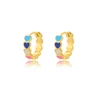 Boucles d'oreilles circulaires pour femmes, Vintage, Punk, rondes, baroques, en perles, en acier inoxydable, Clip d'oreille circulaire, bijoux cadeau Mujer