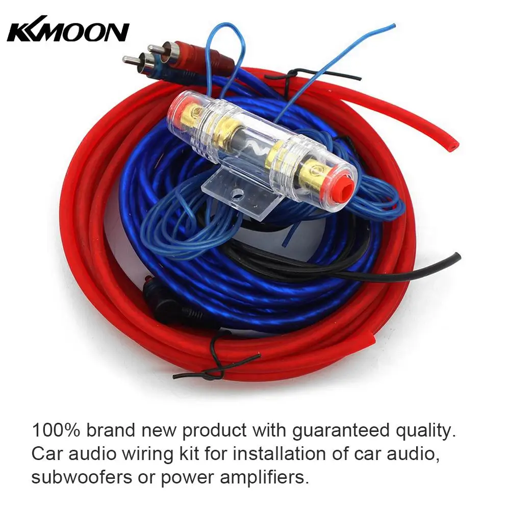 Car Audio Wiring Kit 8 Gauge Power Amplifier Installation Wiring Wire Control Cable for Audio Subwoofer Speaker Car Accessories