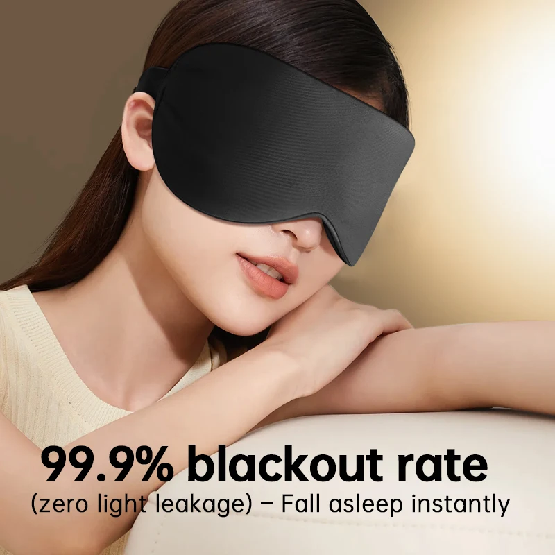 Smart Timing Heated Eye Mask Rechargeable Electric Warm Compress for Dry Eyes Sleeping Mask Eye Relief