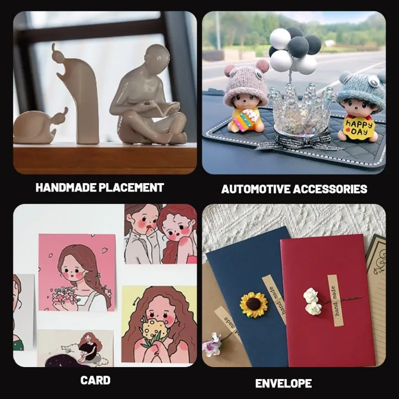 1000/100x Double Sided Self Adhesive Dots Poster Hanging Dots Photo Mounting Pads Blind Box Landscape Doll Foot Fixed Sticker