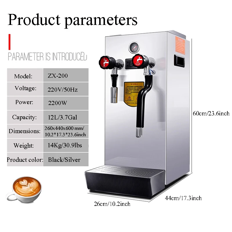 Steam Engine Foam Machine Commercial Milk Tea Shop Automatic Milk Tea Heating Machine Coffee Frothed Milk Foam 2
