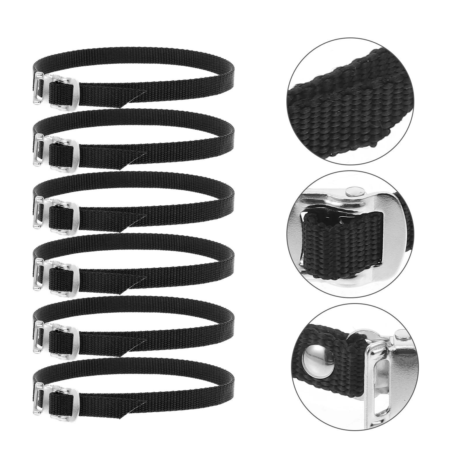

Pedal Bicycle Footrest Strengthen Nylon Fixed Gear Bicycle Toe Straps Cycling Toe Non Slip Straps Workout Security Belts