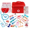 Wooden Pretend Play Doctor Educationa Toys for Children Kid Medical Simulation Medicine Chest Set for Kids Interest 1
