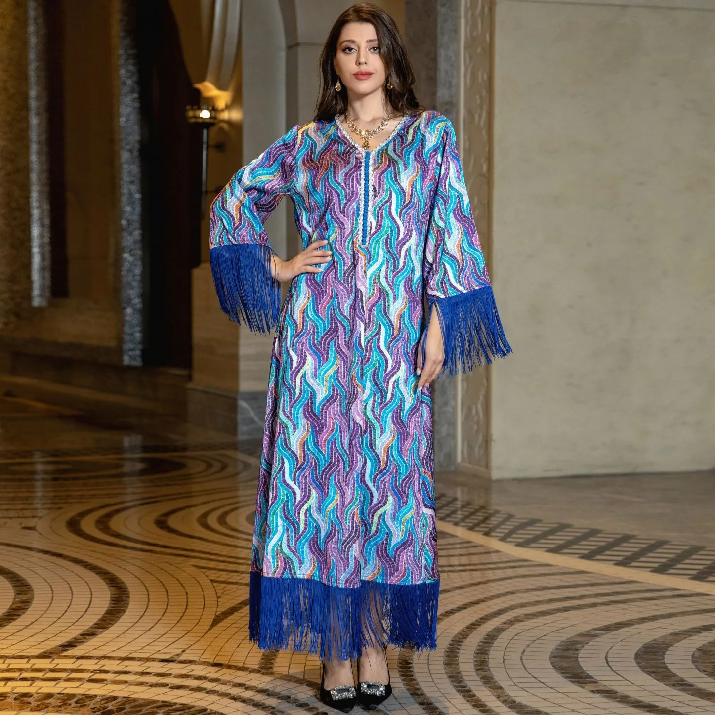 

African Dresses For Women Muslim Fashion Abayas Boubou Dashiki Ankara Outfits Evening Gown Dubai Kaftan Abaya Robe Marocaine