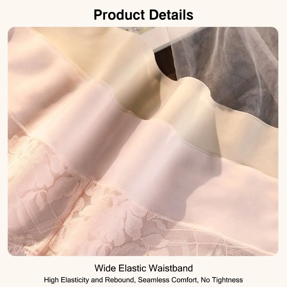 Cotton Lace High Waist Plus Size Women Panties