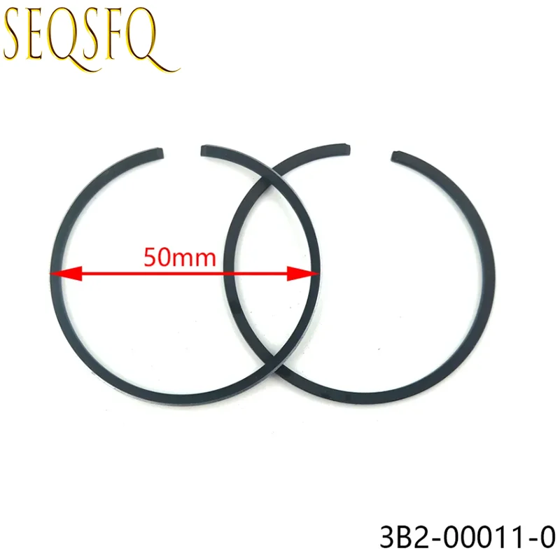 

3B2-00011-0 Piston Ring 50mm STD For Tohatsu Nissan 6HP 8HP 9.8HP Outboard Motor Parts 2 Stroke Carburetor Type 3B2000110
