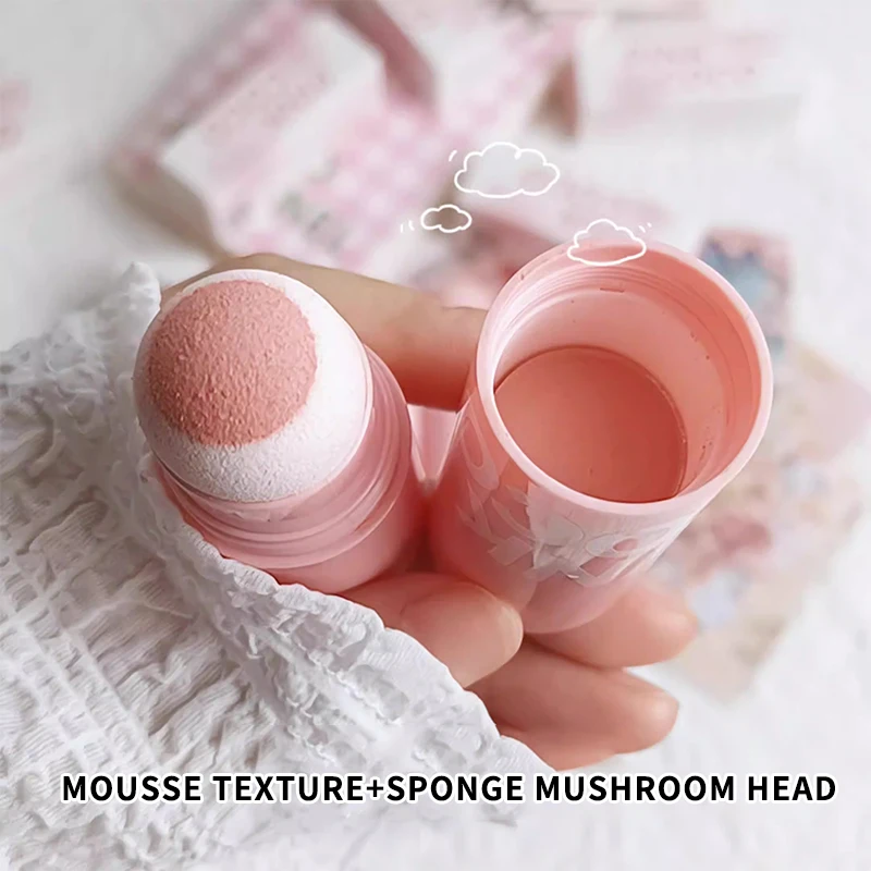 PINKCOCO mushroom head think red stick monochromatic dilated matte natural naked makeup students show fair price 2