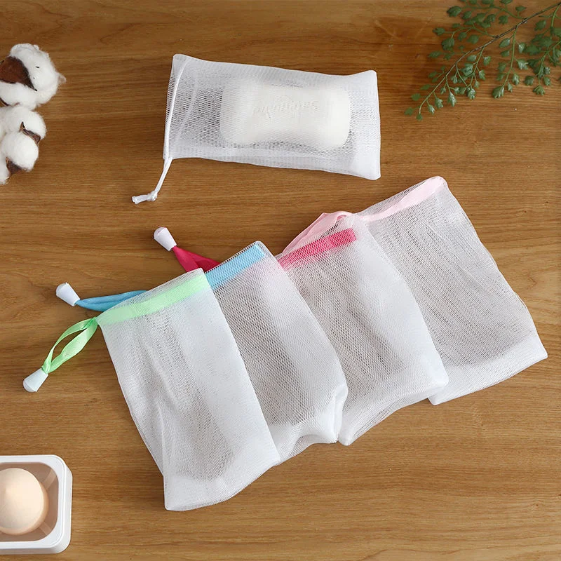 Reusable Bubble soap bag Removal Pimple Pores Acne Mesh Produce Bags Washable Eco Friendly Bags for Grocery Shopping Storage