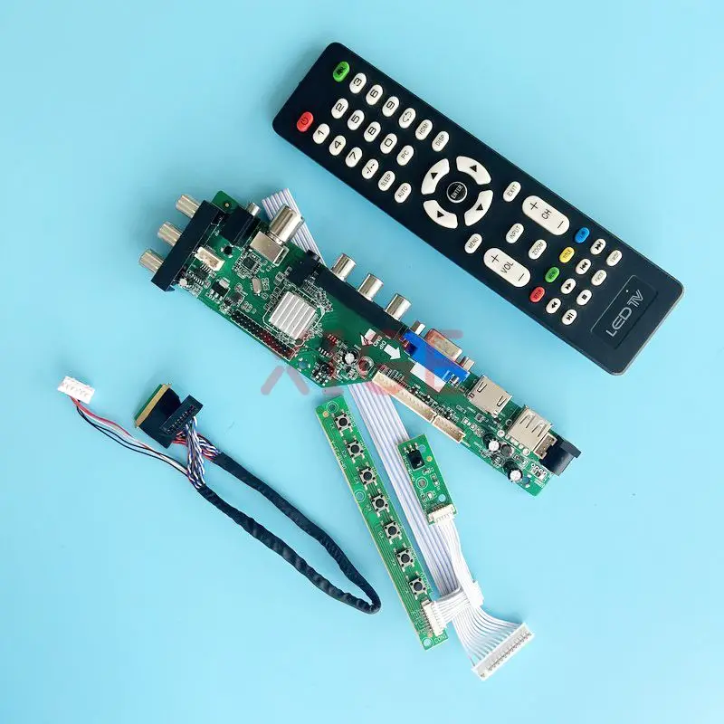 

Controller Board Fit LP173WD1-TLA1/B2/C1/D2/G1/N1 17.3" DIY Kit 1600*900 Monitor LVDS 40 Pin 2AV+USB+DHMI+VGA Digital Signal DVB