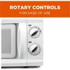 0.6 Cubic Foot Microwave with 6 Power Levels, Small Microwave with Grip Handle, 600W Countertop Microwave 3