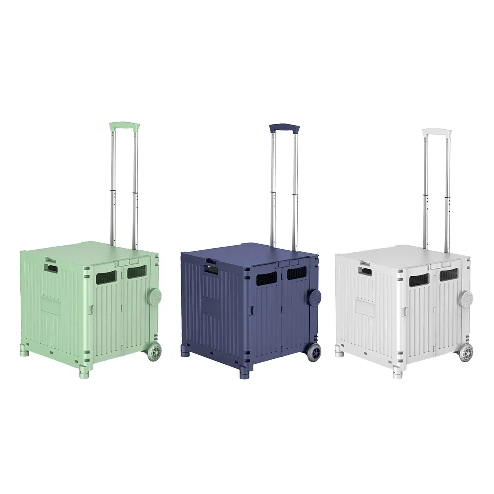 Folding Shopping Cart, Rolling Shopping Cart, Trolley for Office
