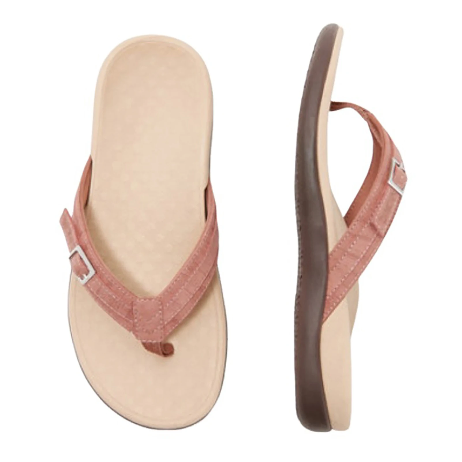 Sommer-Hausschuhe für Damen, modisch, cool, bequem, leicht, flache Flip-Flops, rutschfeste Outdoor-Strand-Hausschuhe für Damen – Detail 7