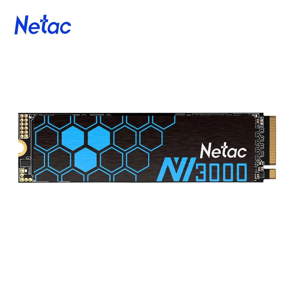 Netac SSD M.2 NVMe 250GB 500GB 1TB Hard Disk M2 2280 PCIe 3100MB/s Heat Sink Internal Solid State Drive for Laptop Desktop