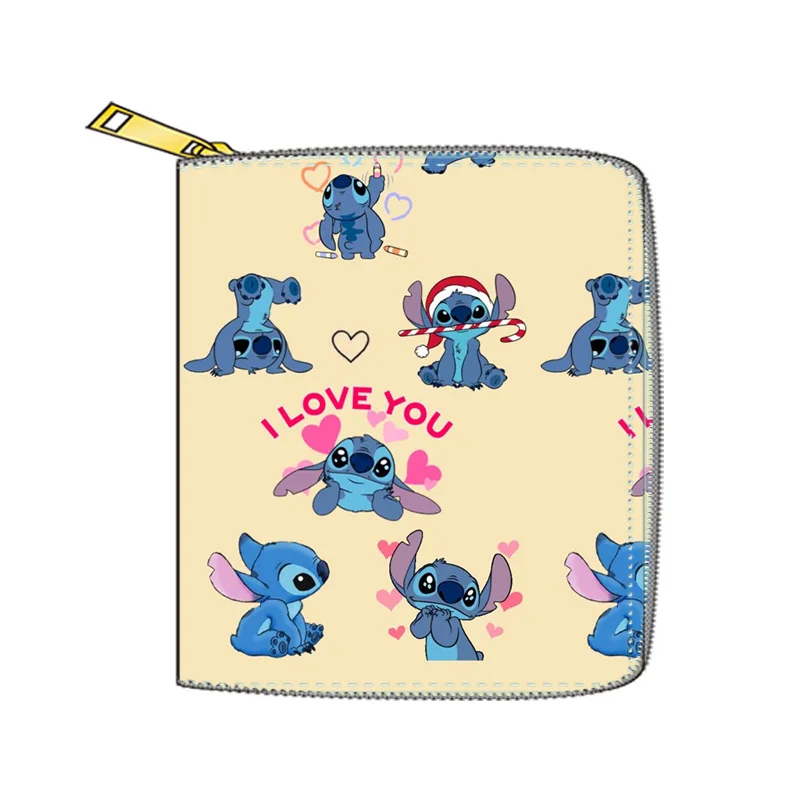 Porte-cartes de crédit Disney Stitch pour femme, poche pour carte bancaire  d'affaires, portefeuille de grande capacité, pince à billets, étui  d'évaluation - AliExpress