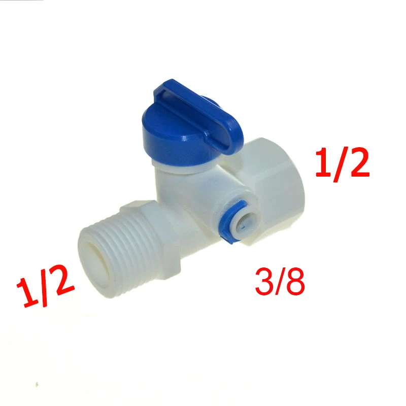 3/8" OD Tube 1/2" Thread Quick Connection RO Water Reverse Osmosis ST038B