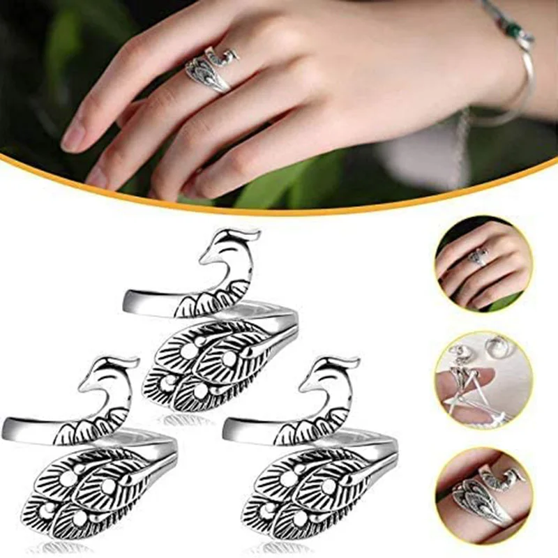 1Pc DIY Multi Style Ring Knitting Loop Crochet Tool Sewing Peacock