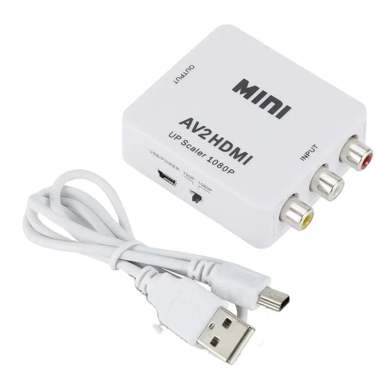 HD Video Composite Converter with RCA Input - 1080P Video Scaler Box
