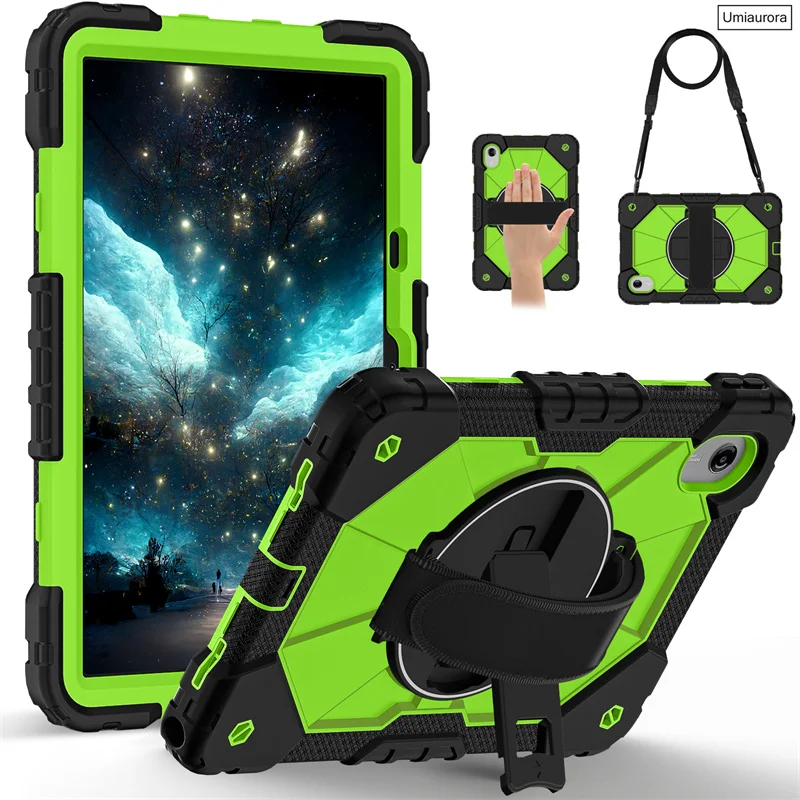 Shockproof Rugged Tablet Case with Stand and Strap