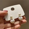 86448-2ef768.jpg LATS nouvelle mode contracté coeur perle boucles d'oreilles fines Joker doux tempérament élégant femmes goutte boucle d'oreille bijoux de mode