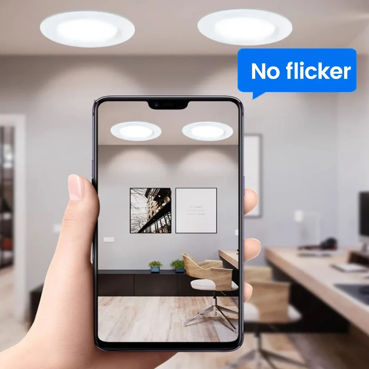 1PCS 220V 4&5 inch LED Downlights 12W/15W,3000K or 4000K,Super-Bright,Anti-Flicker,Premier Choice for Foyer Living Room Ceilings
