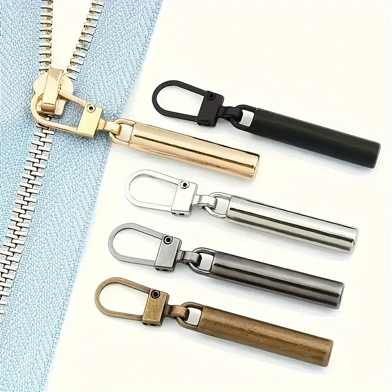 5pcs Detachable Metal Zipper Sliders-Perfect for DIY Bags, Shoes & Clothing Repair acess&oacute;rios para costura