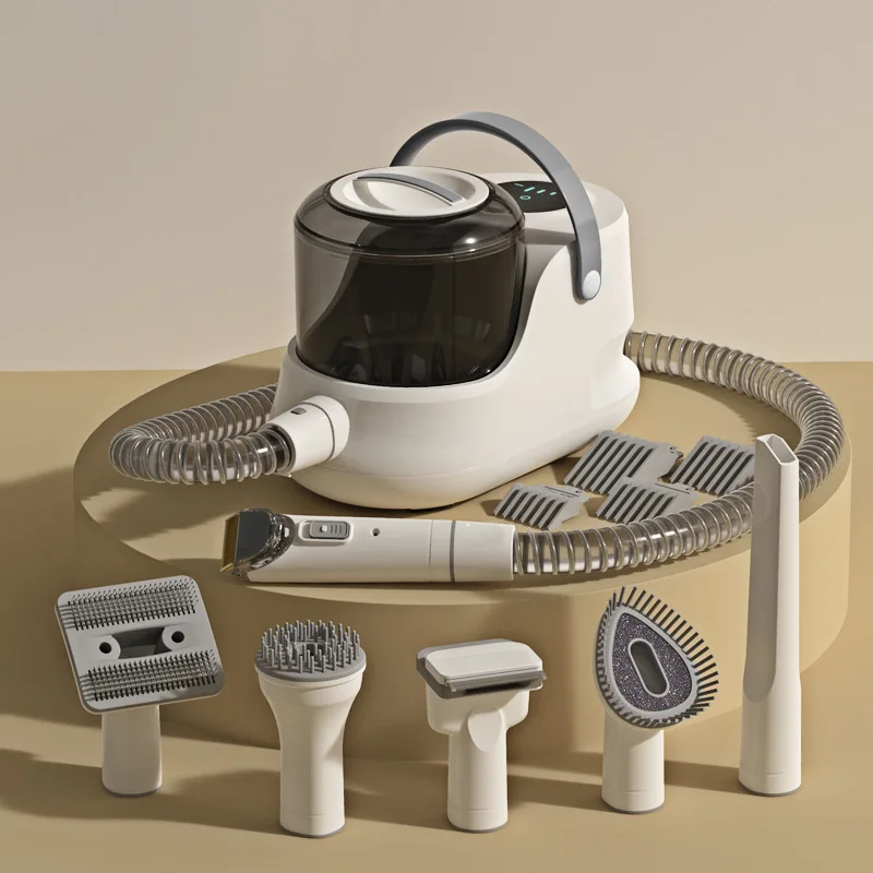 

Pet Grooming Kit Vacuum Dog Grooming Clippers Pet Hair Remover with Powerful 2.5L Large Suction & Low Noise Pet Hair Clipper Kit