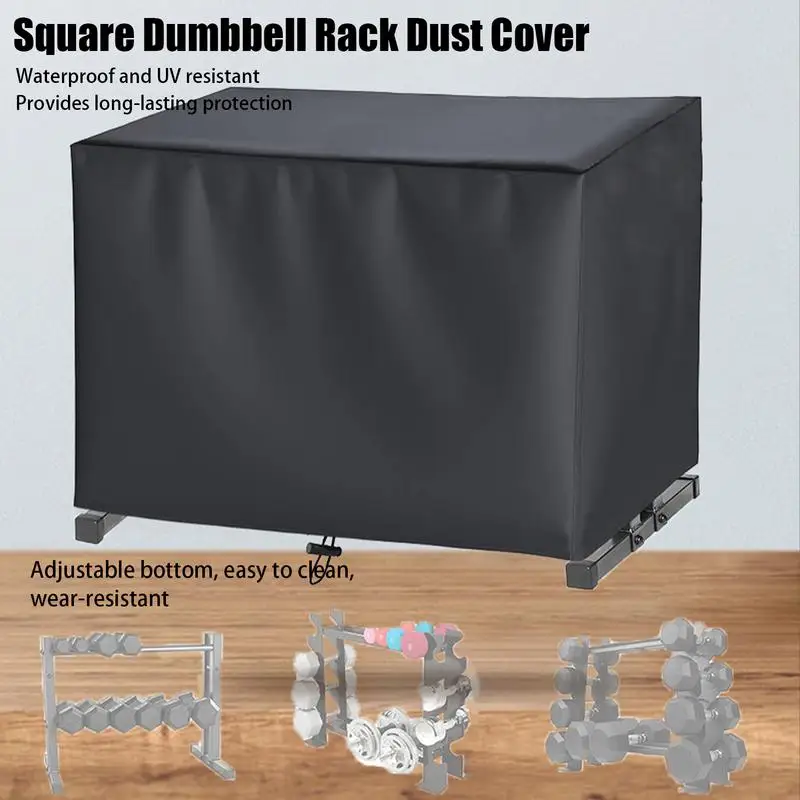 Dumbbell Rack Cover Outdoor Silver Coating Waterproof Dumbbell Rack Dust Cover Square Barbell Protective For Home Use