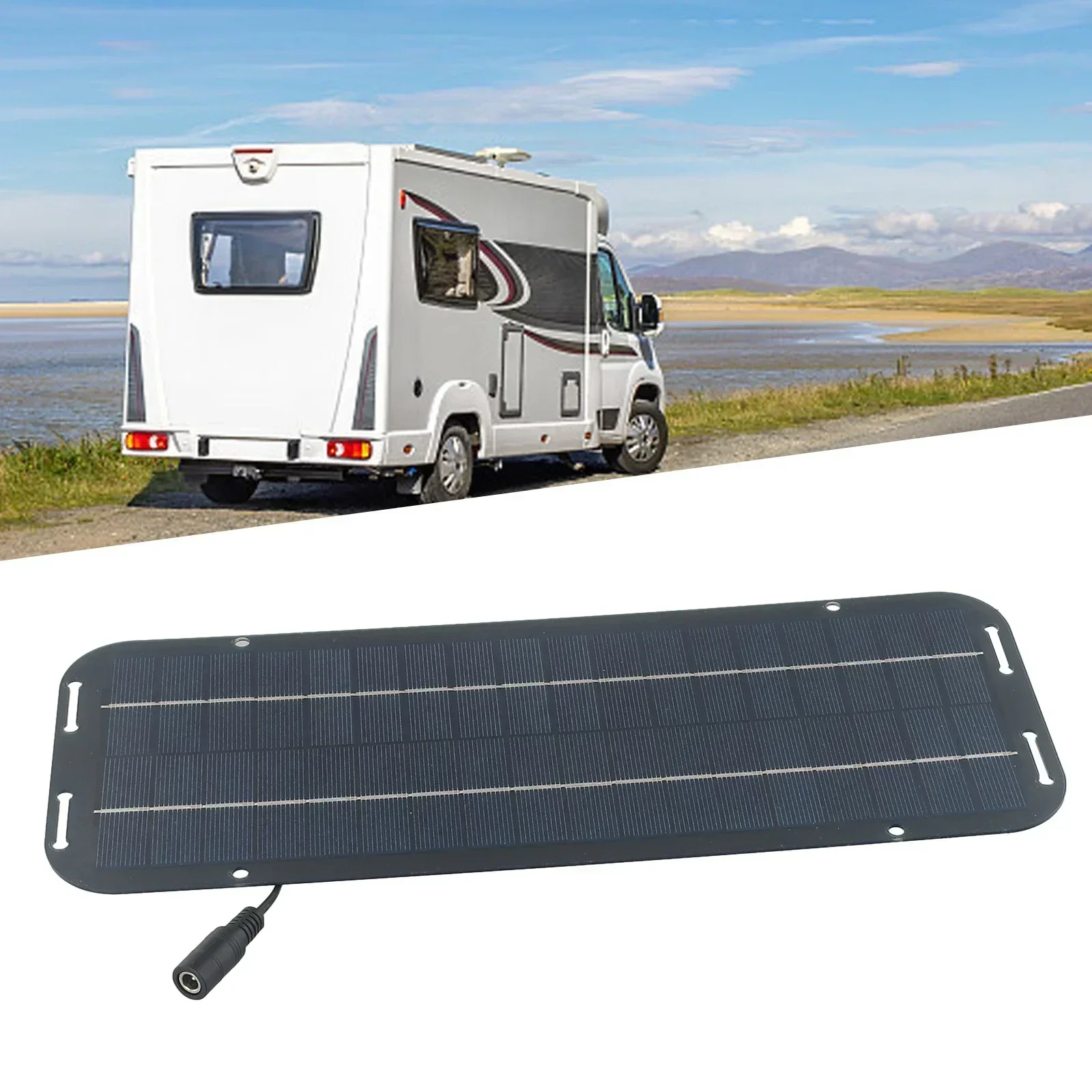 12V Solar Panel Trickle Battery Charger For Caravan Car Van Boat Kit