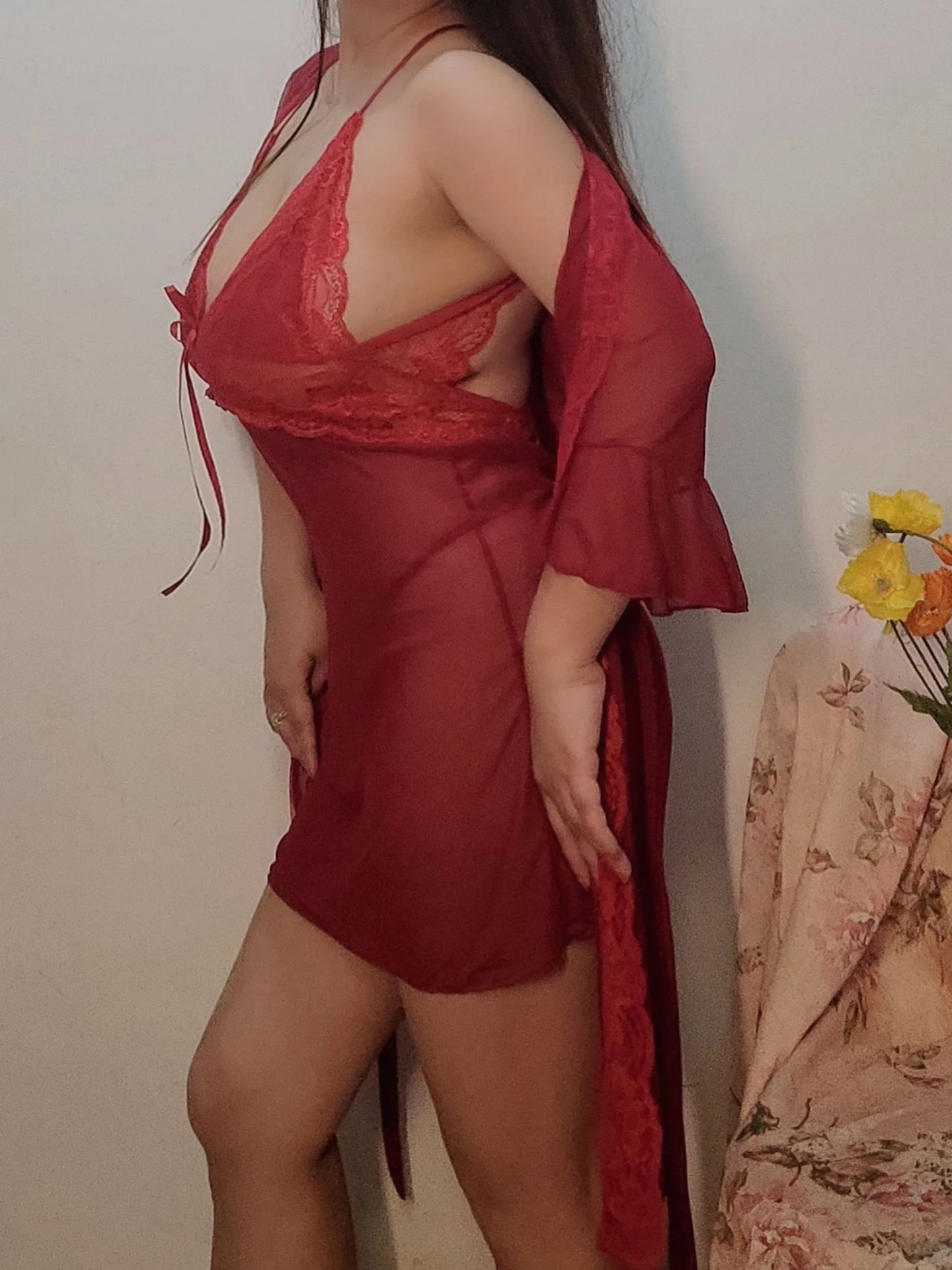 Women Dress Women Sleepwear Summer Women&rsquo;s Mesh Lace Sexy See-Through Slip Dress Robes For Chic Lady