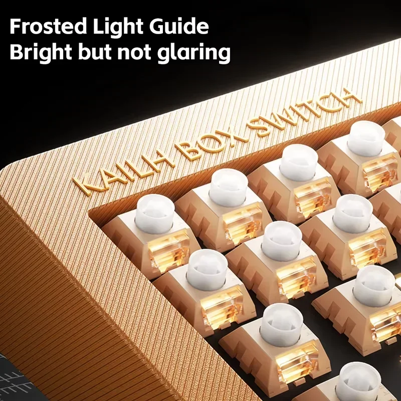 Kailh BOX 분쇄 된 아이스크림 스위치 5 핀 기계식 키보드 용 Clicky 촉각 60gf RGB SMD All Pom Super Smooth 맞춤형 키트