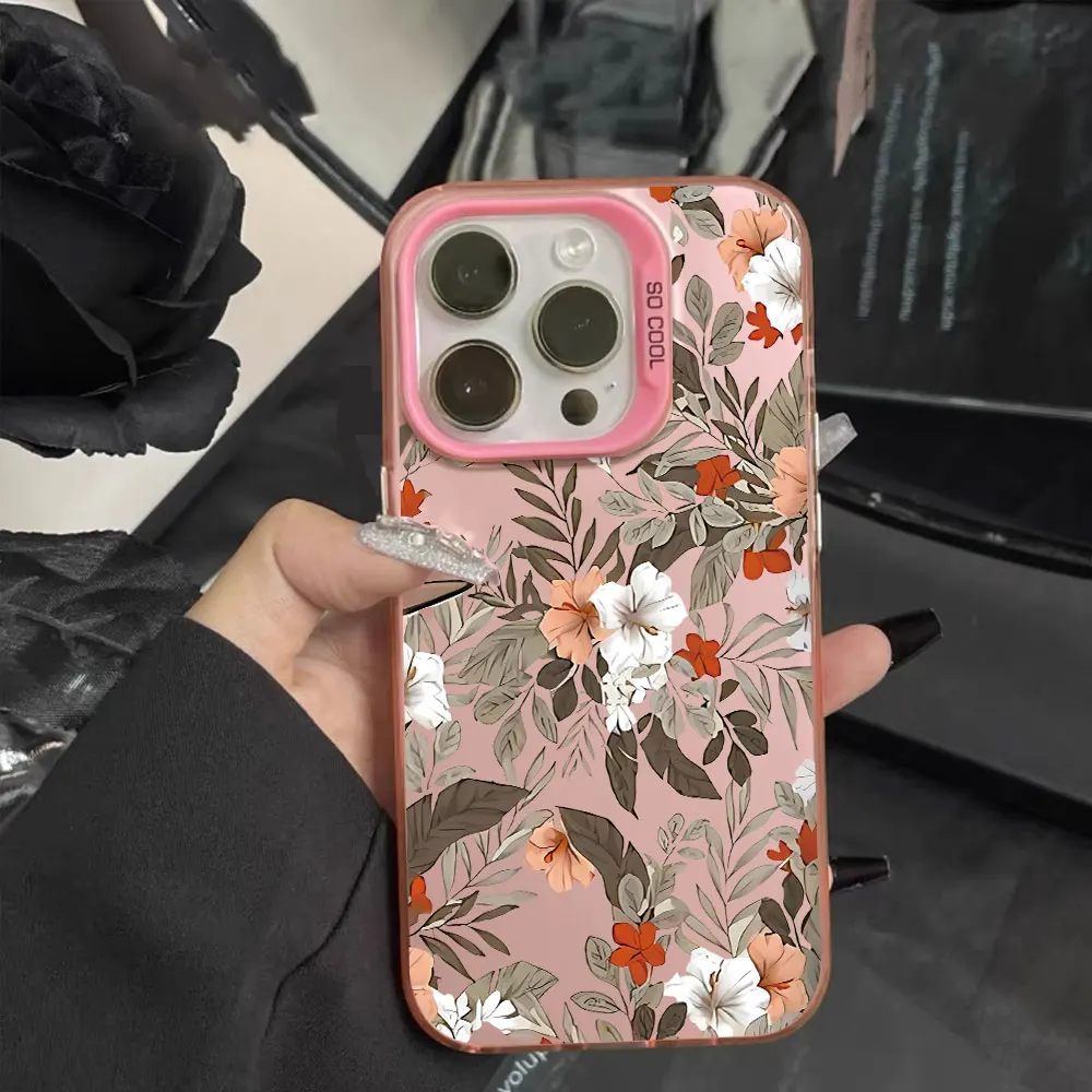 Cherry Blossom Shockproof Silicone Bumper Phone Case