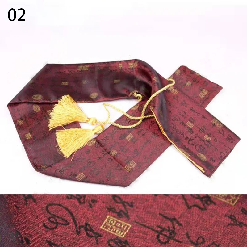 Chinese Style Silks Tote Bags Katana Kendo Bamboo Sword Storage Bag Japanese Katana Protective Pouch Kung Fu Painting Organizer 5