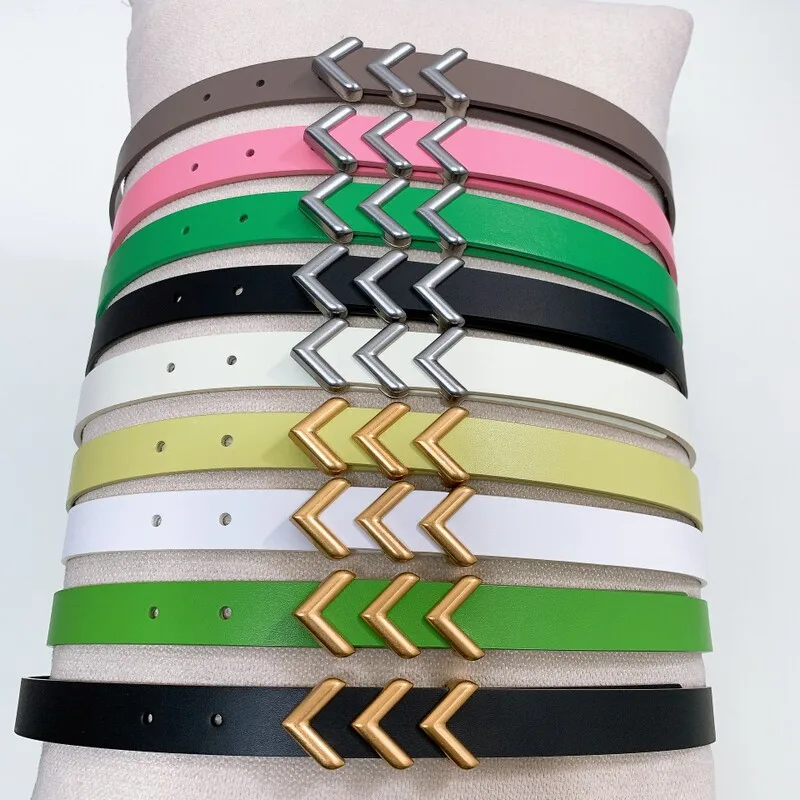 

Женский кожаный ремень с пряжкой-пряжкой, аксессуар для платья или куртки, Простой ремень для юбки, 2,0