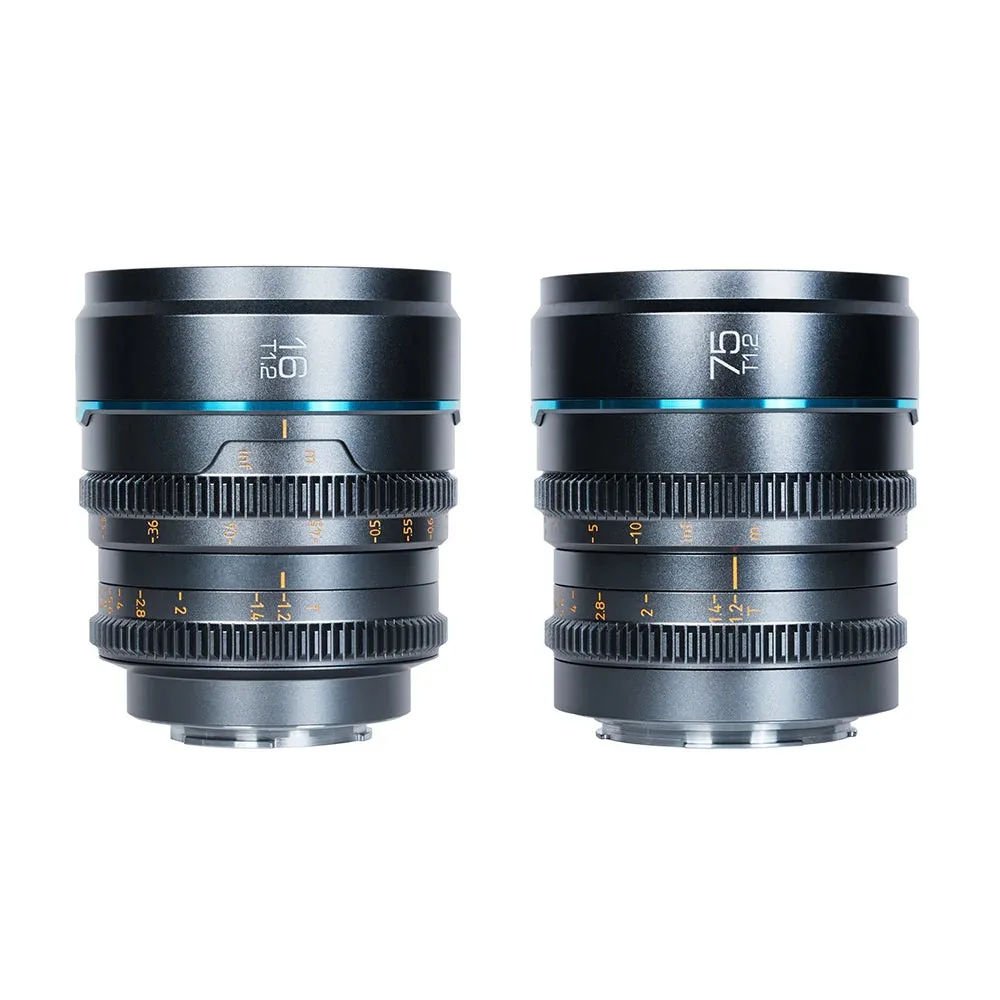 SIRUI NightWalker Series 16mm 24mm 35mm 55mm 75mm T1.2 Cine Lens