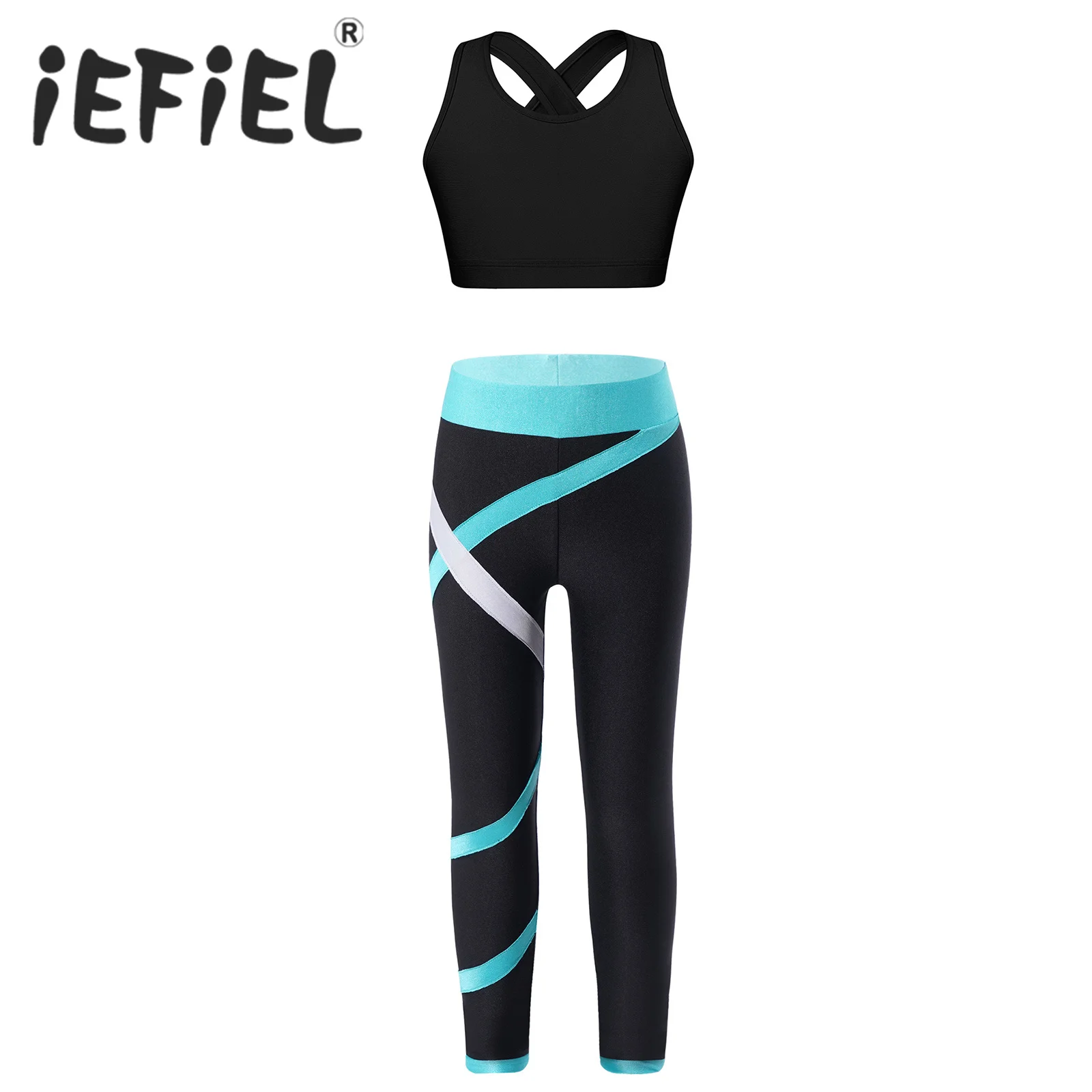 Leggings desportivas compridas fúcsia color block