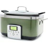 Slow Cooker, Dishwasher Safe Lid & Removable Crock, Healthy Ceramic Nonstick Multi-Cooker, Sear, Sauté, Brown 1