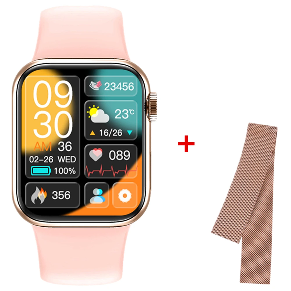 M Seven Sports Smart Watch Men 2022 Bluetooth Dial Call Voice Assistant Women Fitness Smartwatch PK IWO 15 Pro W27 DT7 Series 7 