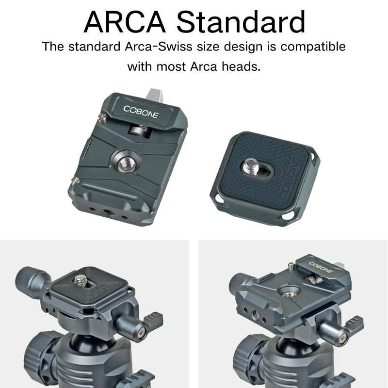XILETU XQ1S Quick Release Plate Clamp with Arca Swiss Quick