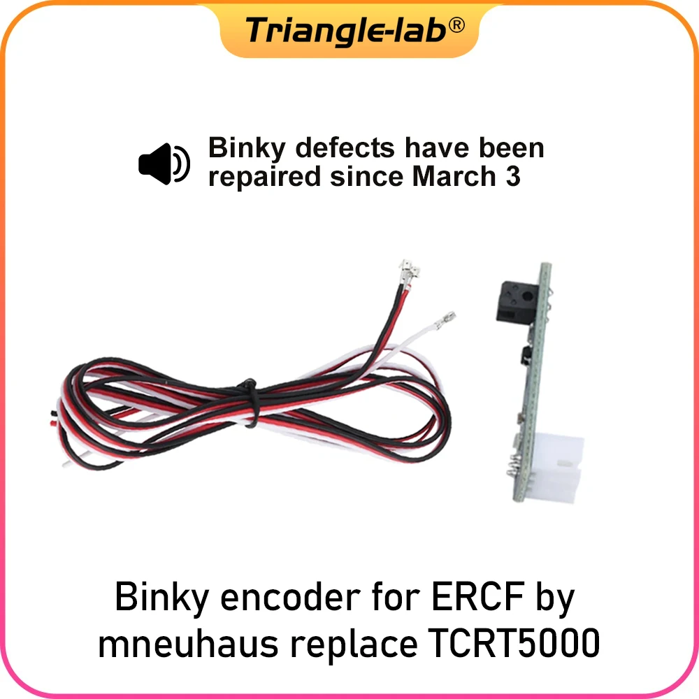 C Trianglelab Binky Encoder Fit for ERCF by Morehaus TCRT5000 ERCF V2 ERCF Enrager Rabbit Carrot Feeder Voron 2.4 Trident V core