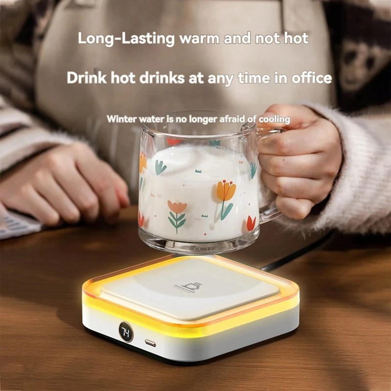MAKE Smart-Mug-Warmer--Coffee-Warmer-For-Desk-Auto-Shut-Off-Coffee-Cup-Warmer--For-Desk-Use-Keep-Beverages-Warmer
