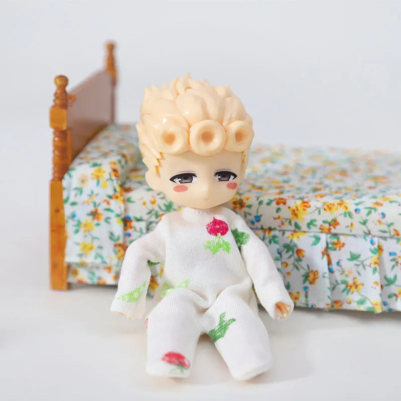 OB11 Puppenkleidung Schöne weiche Pyjamas mit Aufdruck für Ob11, Mollys, Obitsu 11, Gsc, Pd9, 1/12 Bjd Puppenkleidungszubehör – Detail 13