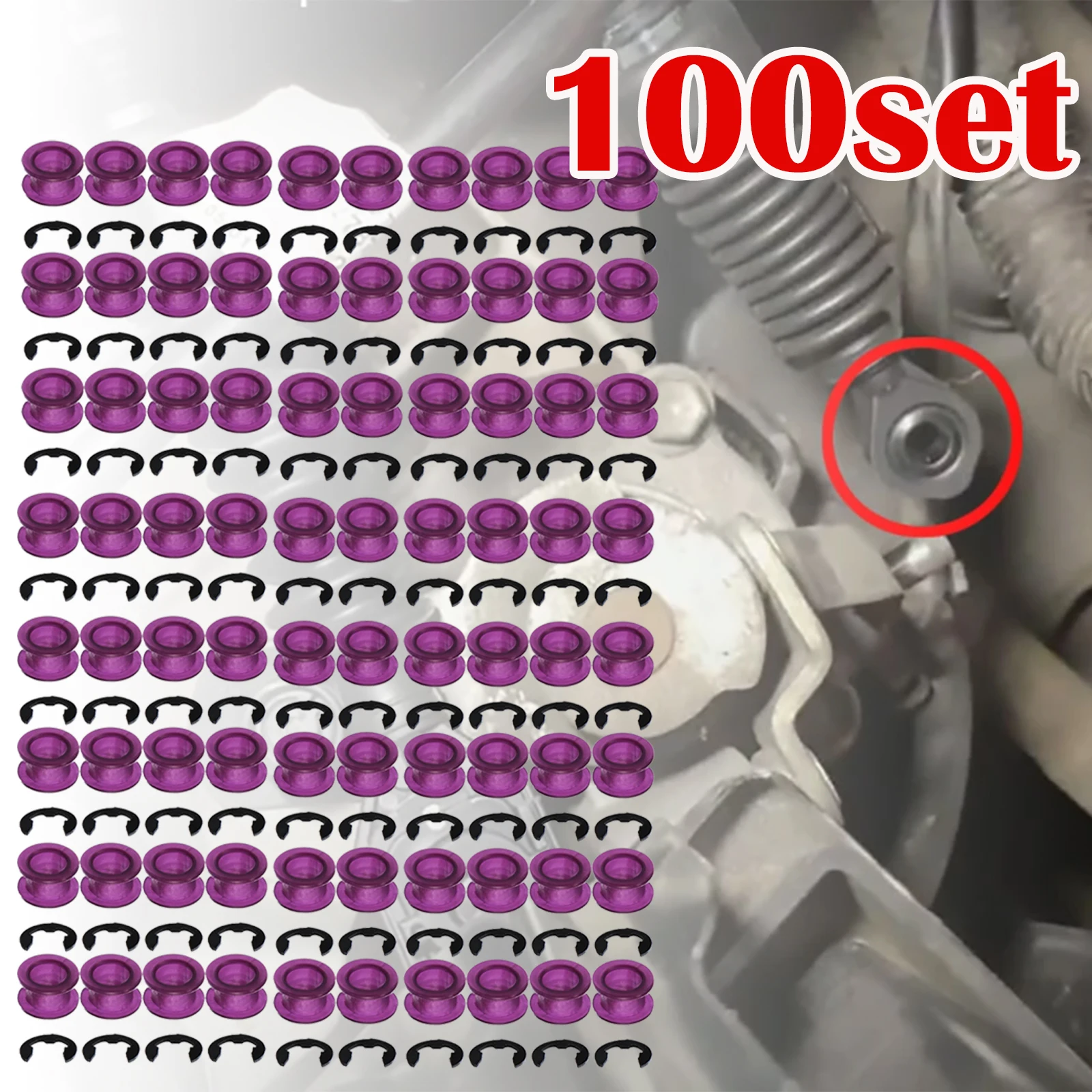 100Set Gear Shifter Cable Linkage Boccola Sleeve Alto Entrambe Le Estremità Grommet Fix Per Fiat Sedici Suzuki Swift Sport Sx4 Kit Di Riparazione