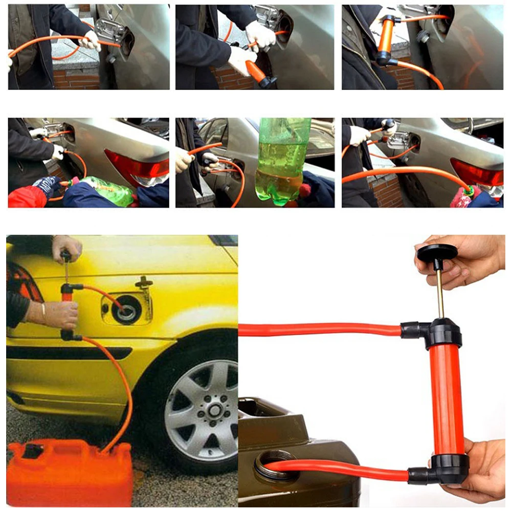EAFC Pumping Oil and Gas with Siphon Pipe to Transport Manual Pump Oil Liquid Water Chemical Delivery Pump Hand Car Modelin oil transfer pump oil pump