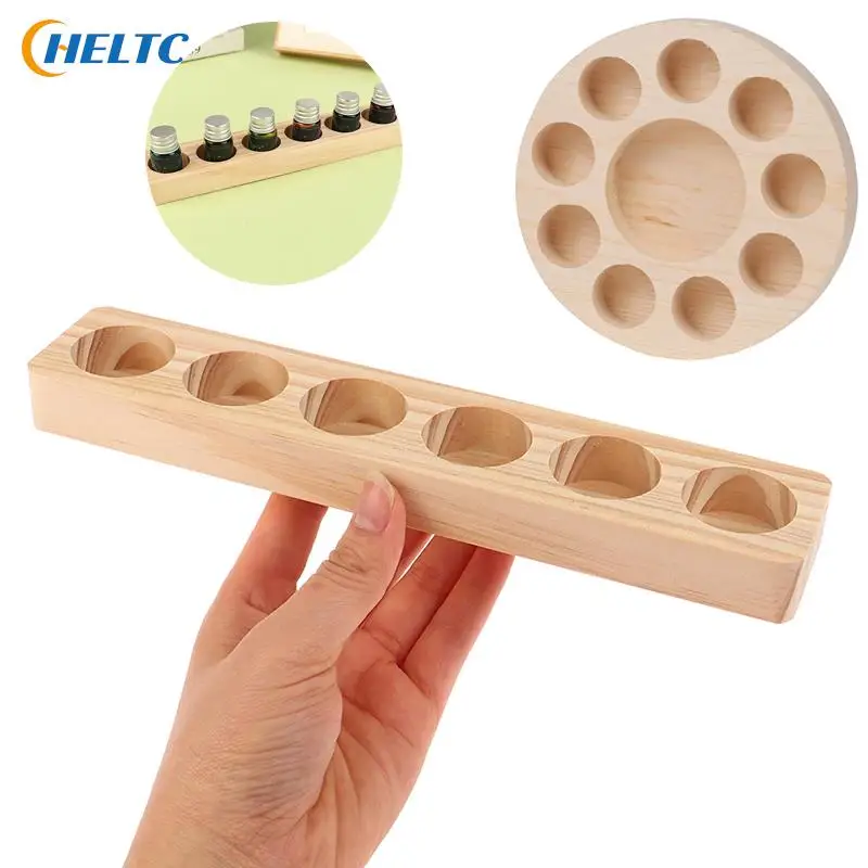 Espositore In Legno Per Olio Essenziale A 6/10 Fori Espositore Per Olio Essenziale Liscio Per Portabottiglie Di Profumo Di Oli Essenziali Doterra