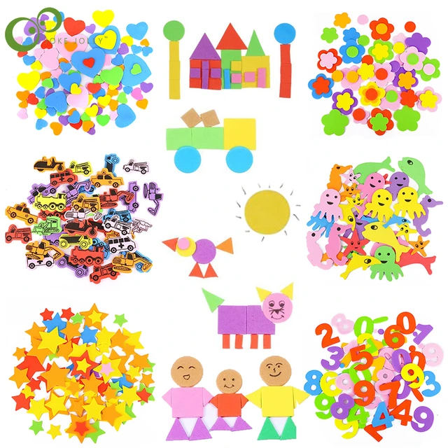 Eva Foam Self-adhesive Children  Self-adhesive Foam Sticker Kids