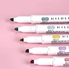 1pc Zebra WKT7 Mildliner Highlighter Full 40 Colors Broad Fine Dual Head subrayadores fluorescentes Marker Japanese Stationery 3