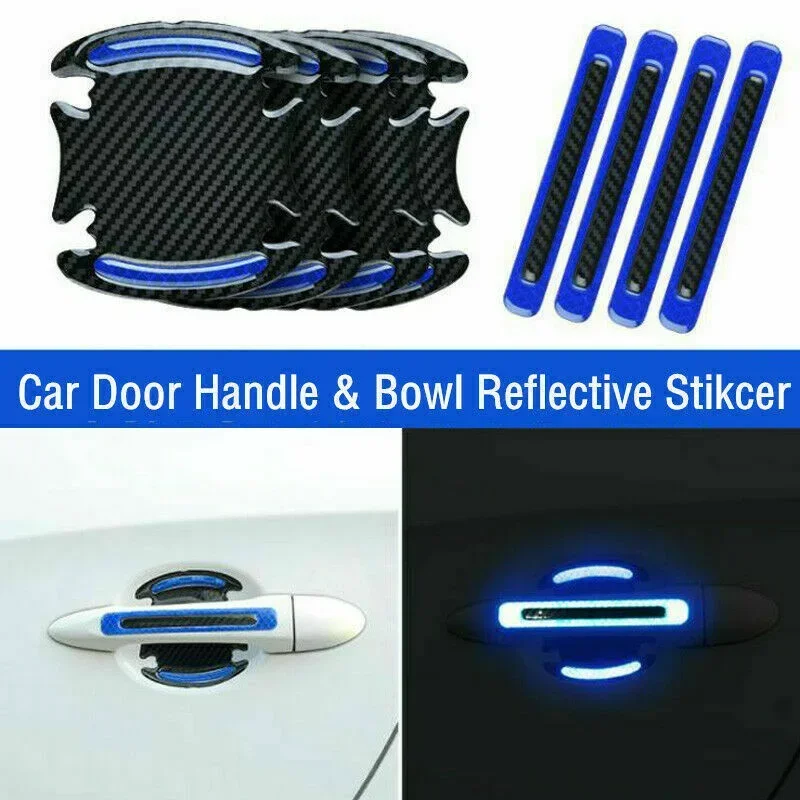 Door Handle Sticker Car Door Handle Reflective Protection Anti-scratch Reflective Car Accessories
